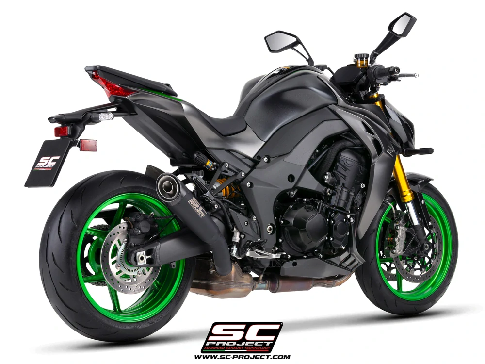 SC-PROJECT Kawasaki Z1100-SE 2026 Titanový výfuk S1, matně černý