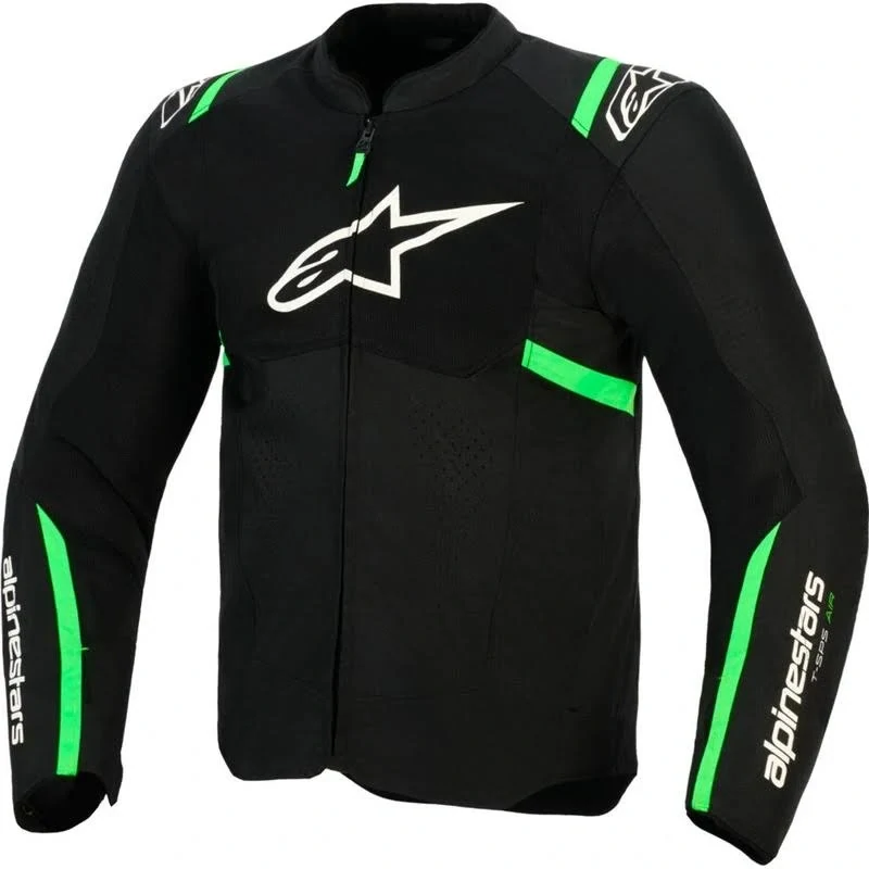 ALPINESTARS bunda T-SPS AIR V2 (černá/zelená fluo) 2026
