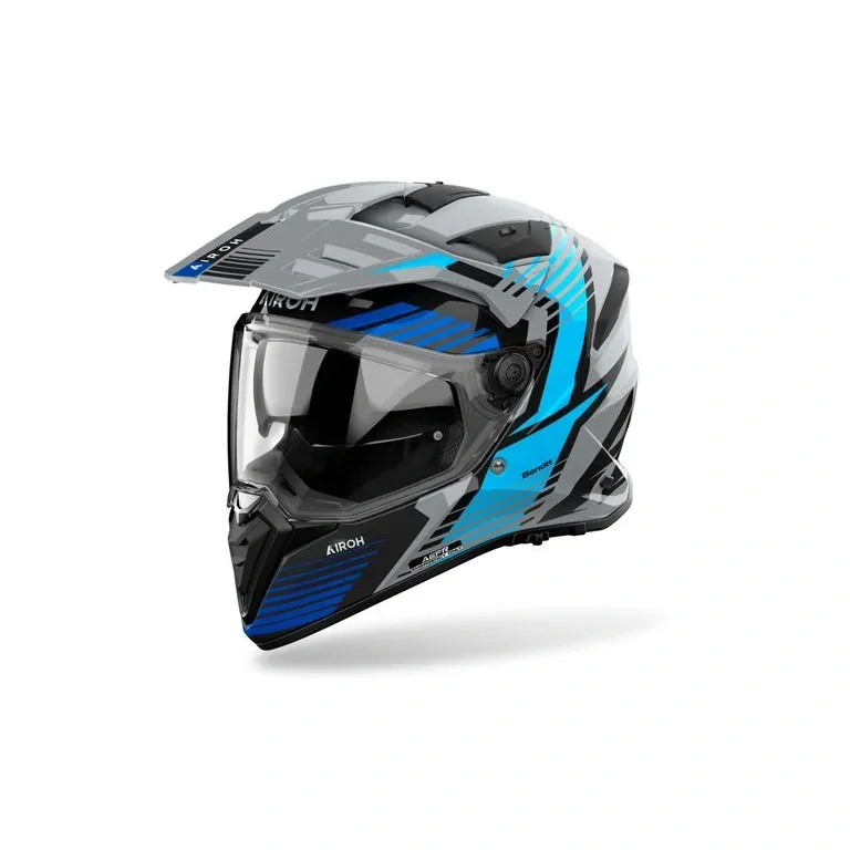 AIROH Enduro moto přilba BANDIT Spicy modrá lesklá