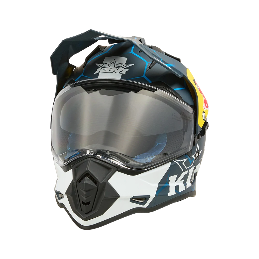 KINI moto helma ADV KINI Red Bull modrá/bílá