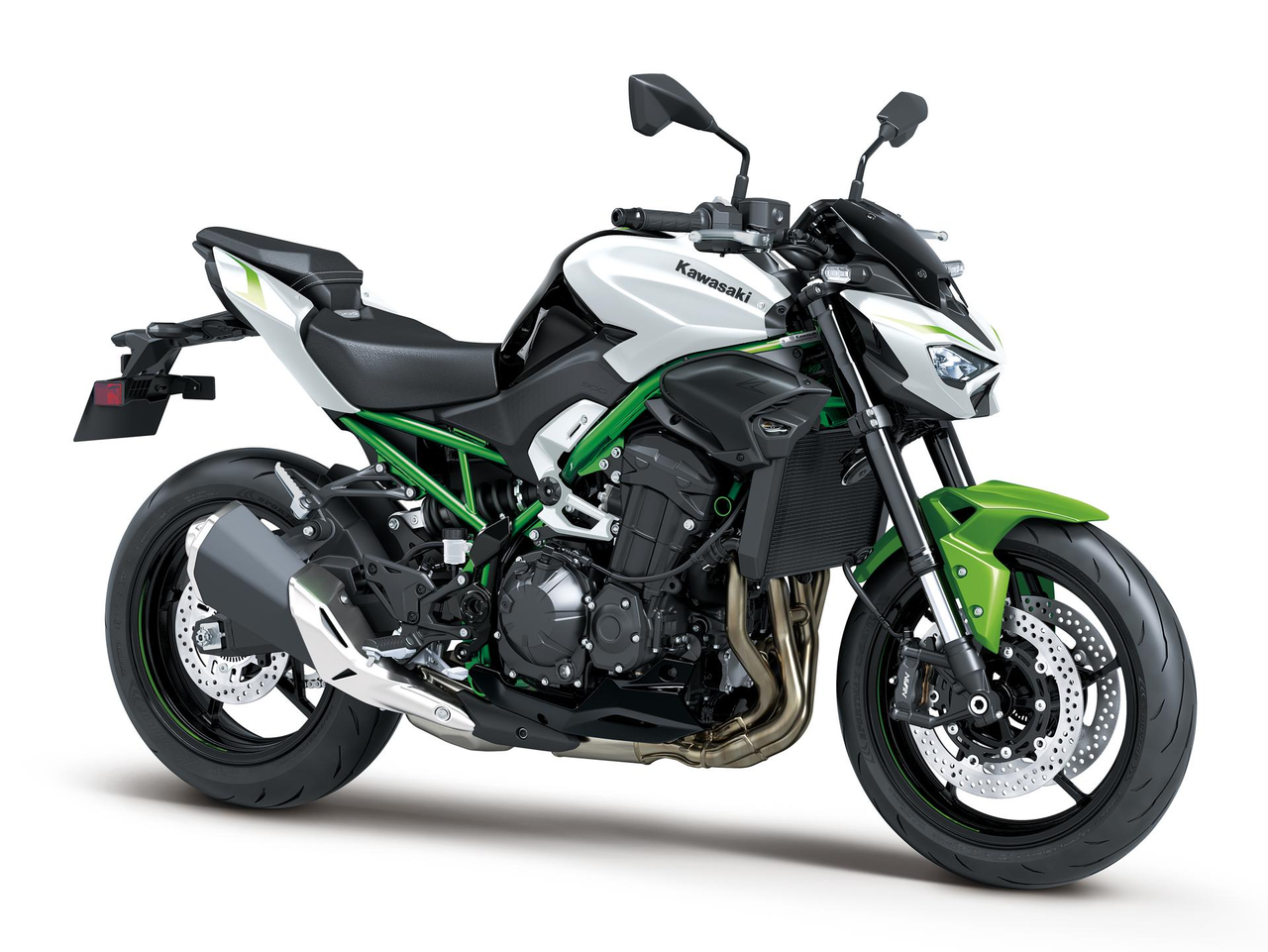 KAWASAKI Z900 MY27 Pearl Blizzard White / Plasma Lime Green