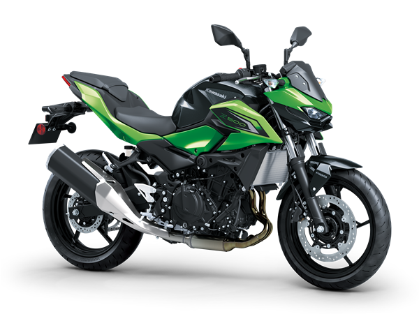 KAWASAKI Z500 MY26 Candy Lime Green / Metallic Carbon Gray (GN1)