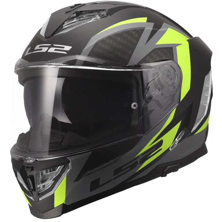 LS2 integrální helma FF818 STORM III DYNAMO BLACK H-V YELLOW