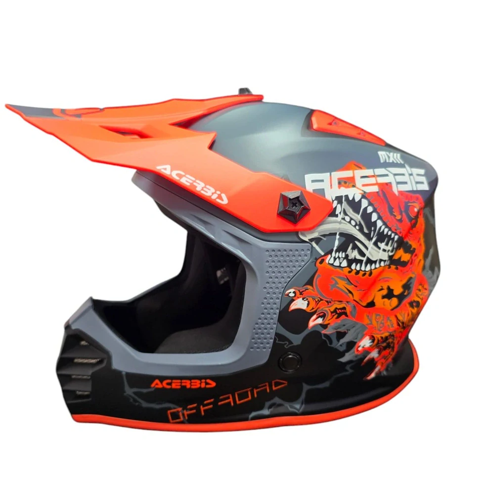 ACERBIS dětská motokrosová helma PROFILE JUNIOR černá/oranžová fluo