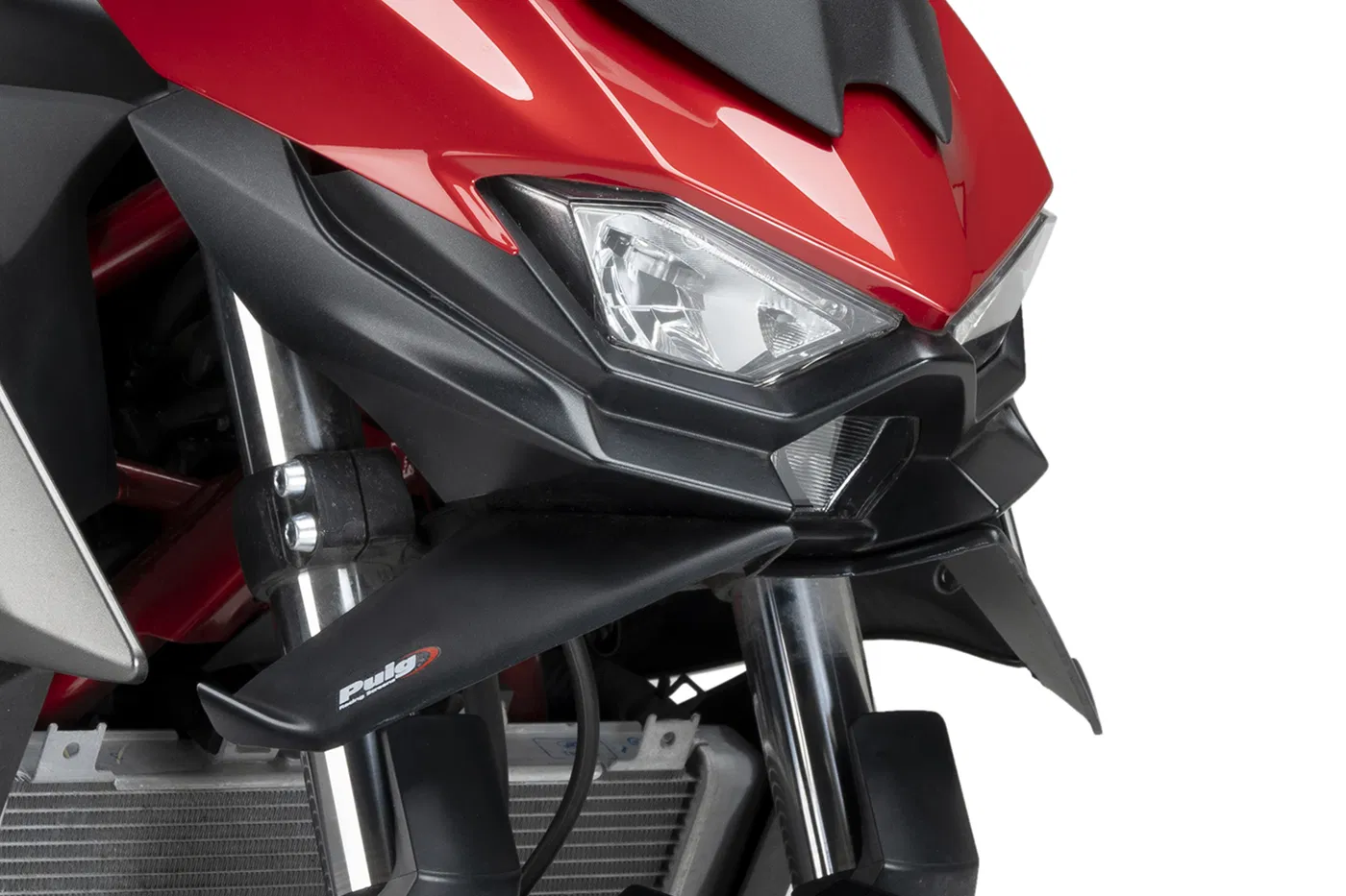 Přední spoilery NAKED matná černá pro KAWASAKI Z 500 / SE 2024-2026