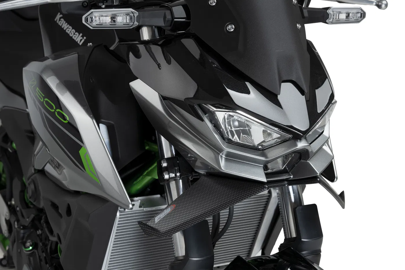Přední spoilery NAKED carbon pro KAWASAKI Z 500 / SE 2024-2026
