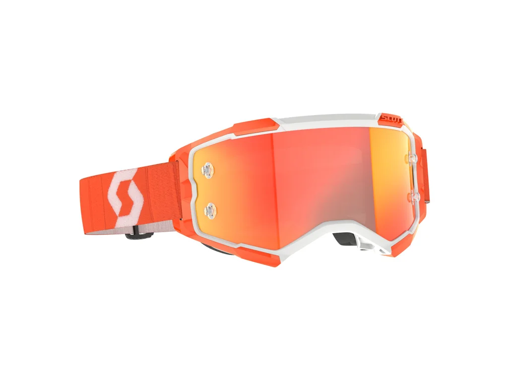 SCOTT Motokrosové brýle FURY orange -orange chrome