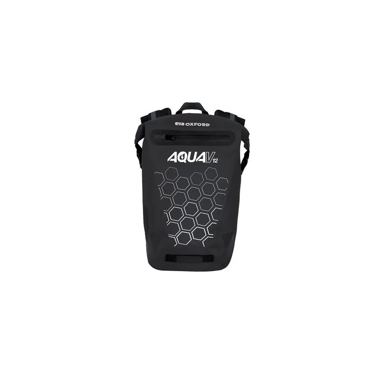 OXFORD vodotěsný batoh AQUA V12 černý 12l