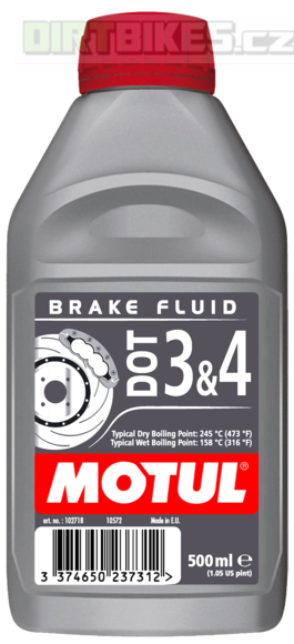 Motul DOT 3 & 4 Brake fluid 500ml brzdová kapalina