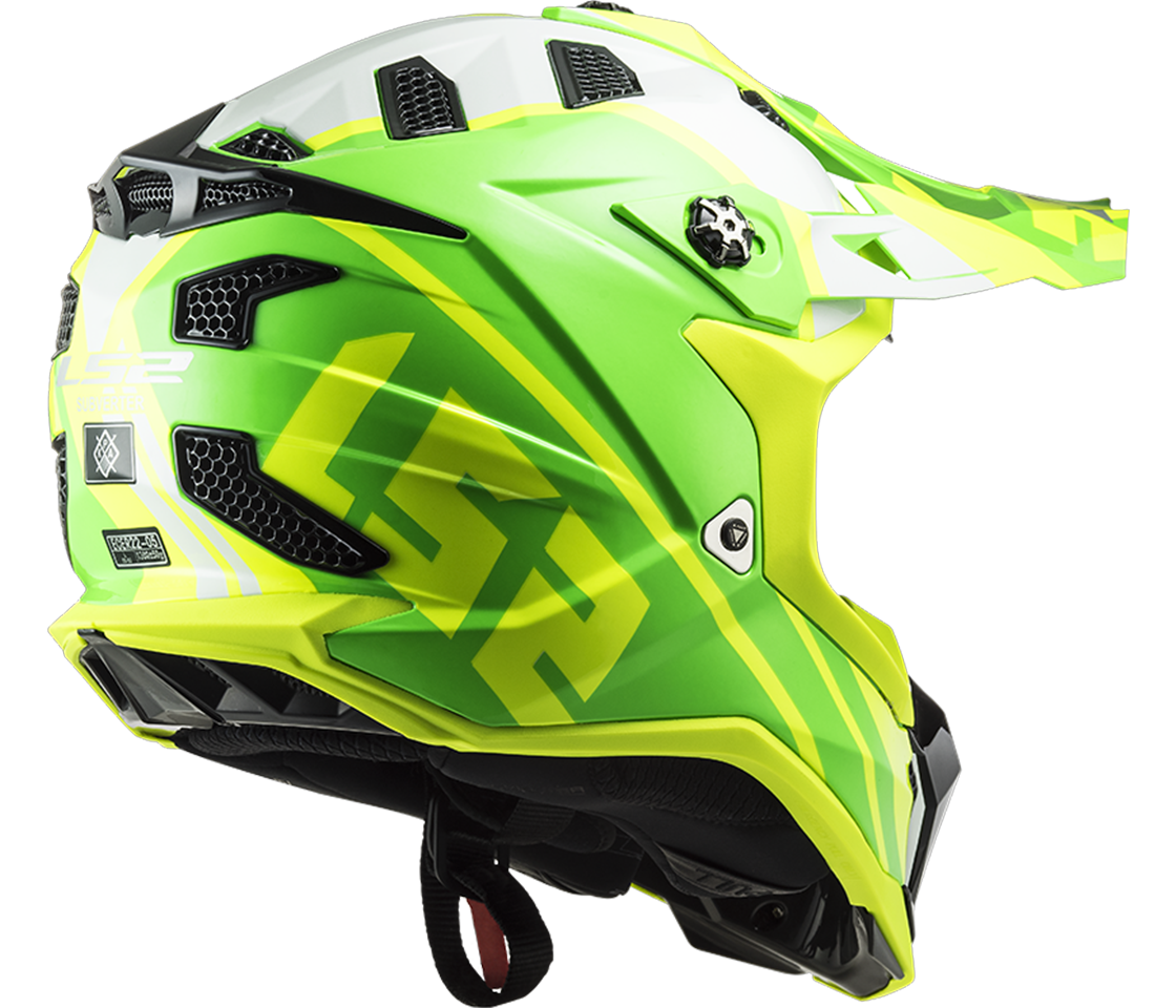 LS2 motokrosová helma MX700 SUBVERTER Gammax Gl. H-V Yellow Green