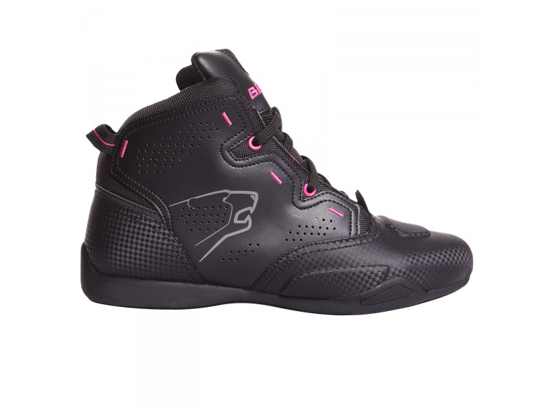 BERING Dámské kožené moto boty Jasper Lady black pink