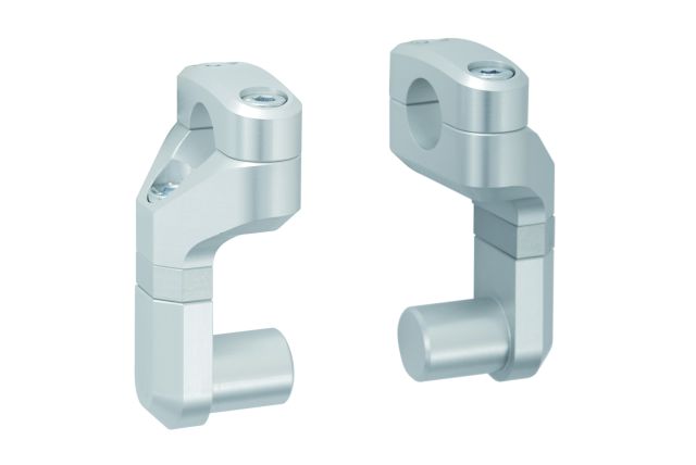 SW MOTECH Zvýšení řídítek řídítek VARIO-stříbrné 22mm 28mm