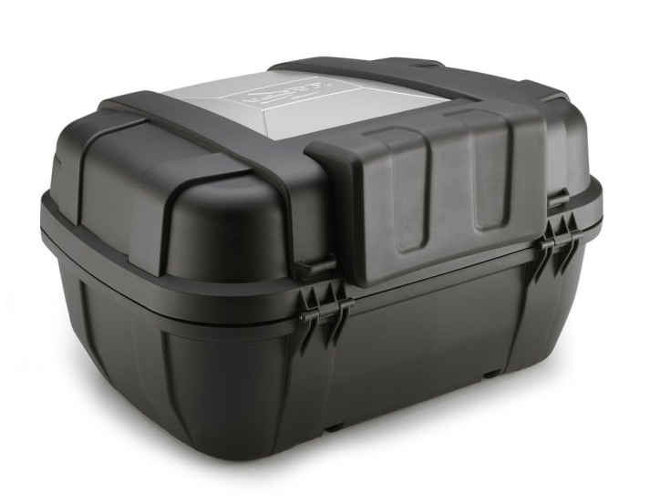 Kufr na moto Kappa KGR52 GARDA 52l,  (černý/stříbrný, kompozit)