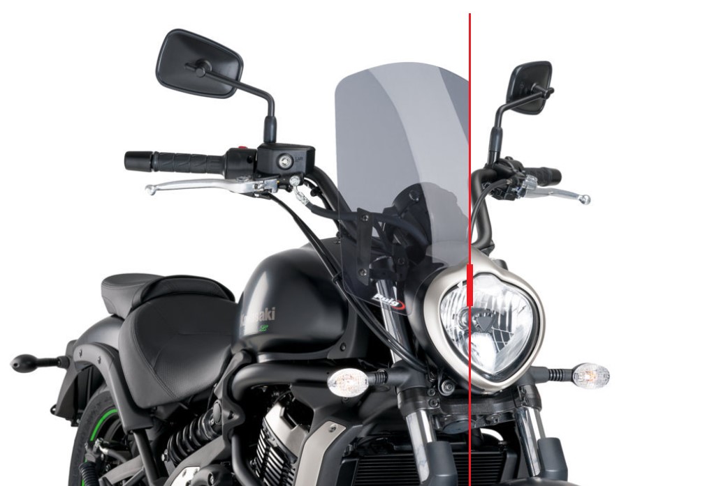 Puig plexi štít TOURING průhledný pro KAWASAKI Vulcan S 650 2015-