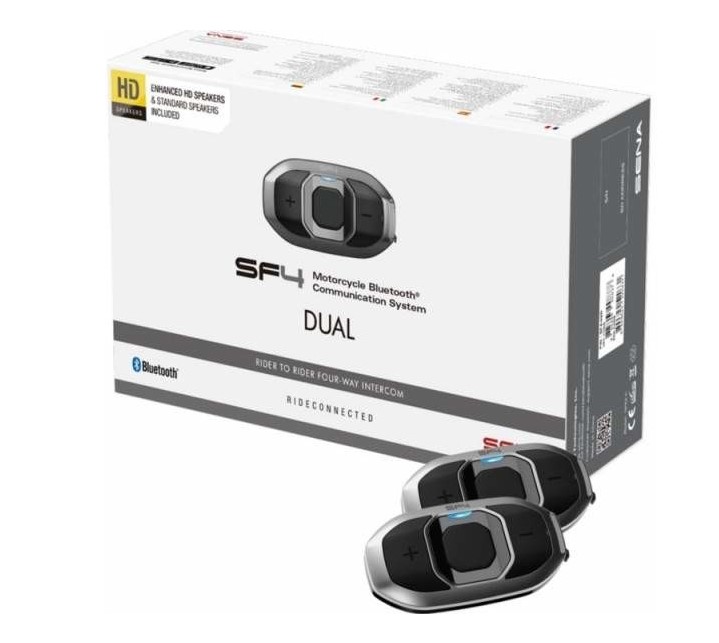 Bluetooth handsfree headset SF4 (dosah 1,2 km), SENA (sada 2 jednotek)