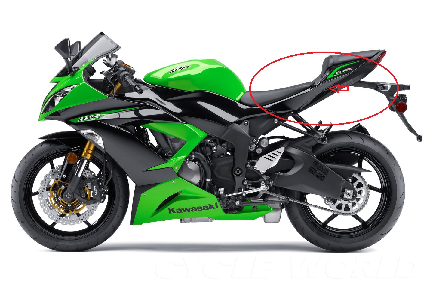 Boční podsedlový plast - levý Kawasaki Ninja ZX6-R 2013-2017