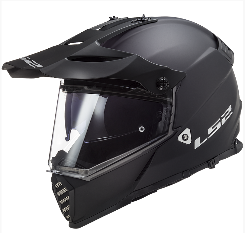 LS2 Enduro moto přilba MX436 PIONEER EVO SOLID Matt Black