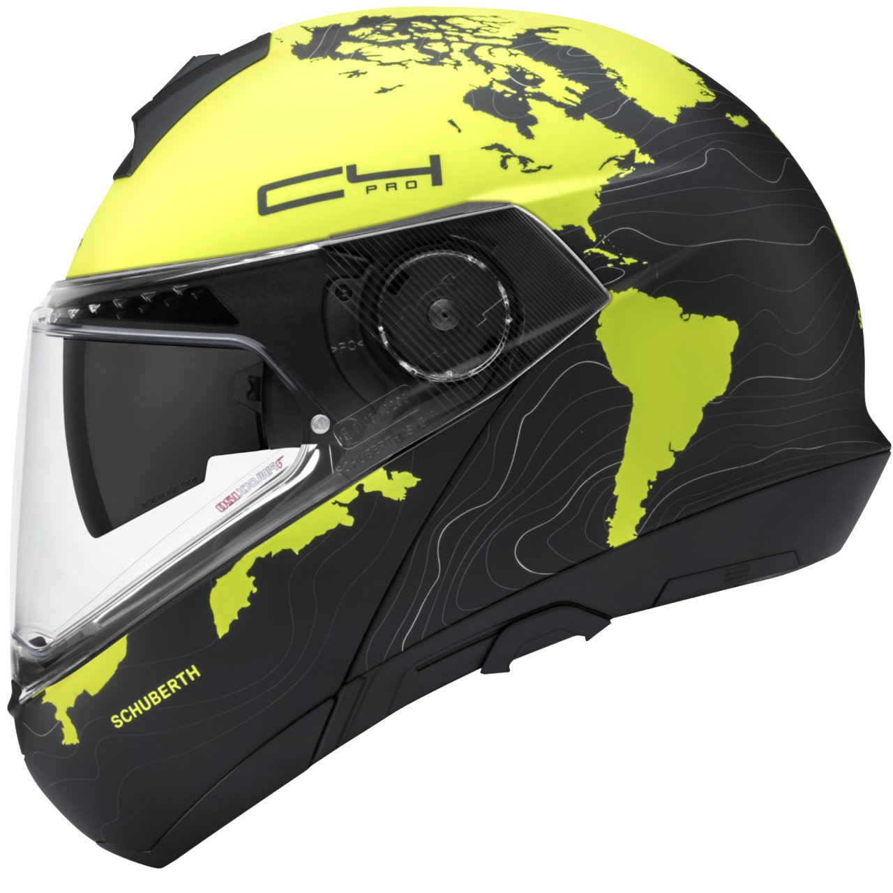 Přilba výklopná SCHUBERTH C4 PRO Magnitudo Yellow