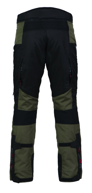 MBW Pánské textilní moto kalhoty GUARD zelené