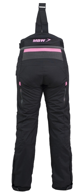 MBW Dámské textilní moto kalhoty Adventure Pro Pants Ladies šedo růžové