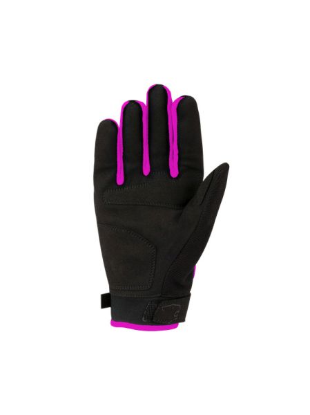 BERING Dámské textilní moto rukavice LADY YORK black fuchsia