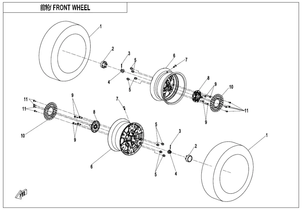 CFMOTO Gladiator CAP, ALUM. RIM