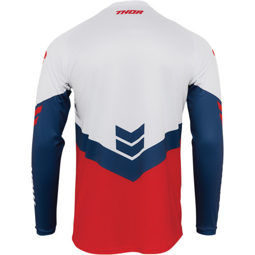 THOR dres SECTOR CHEV červená/tm.modrá