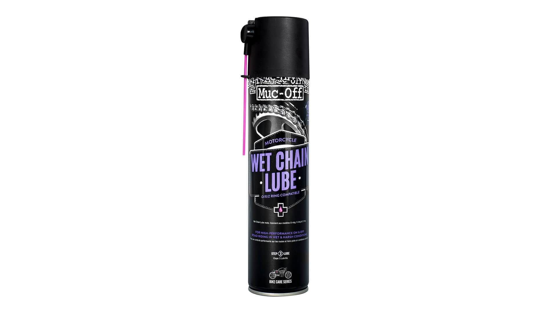 Sprej na řetěz do mokra Muc-Off Wet chain lube 400 ml