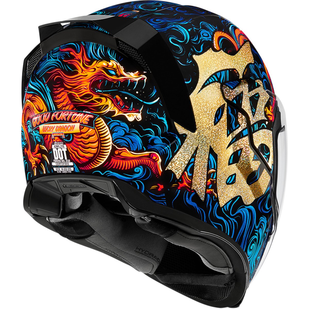 Přilba ICON Airflite Good Fortune modrá