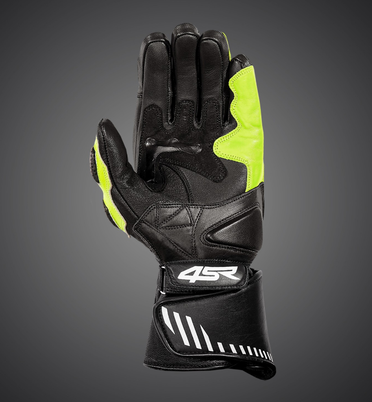 4SR Pánské kožené moto rukavice Sport Cup III yellow 