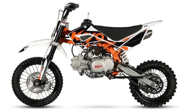 KAYO pitbike TD 125 14"/12" černo-oranžovo-bílá