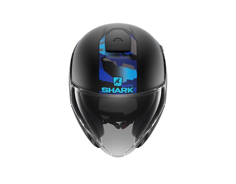 Přilba otevřená SHARK CITYCRUISER GENOM barva černá/matná/modrá 