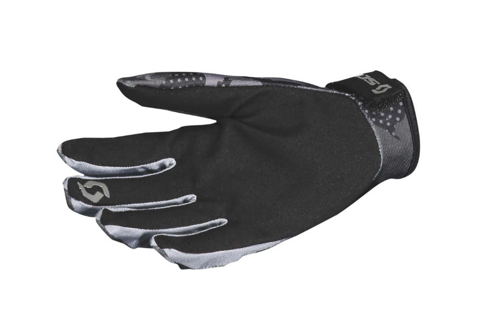 SCOTT Motokrosové rukavice glove 350 Camo černo šedé