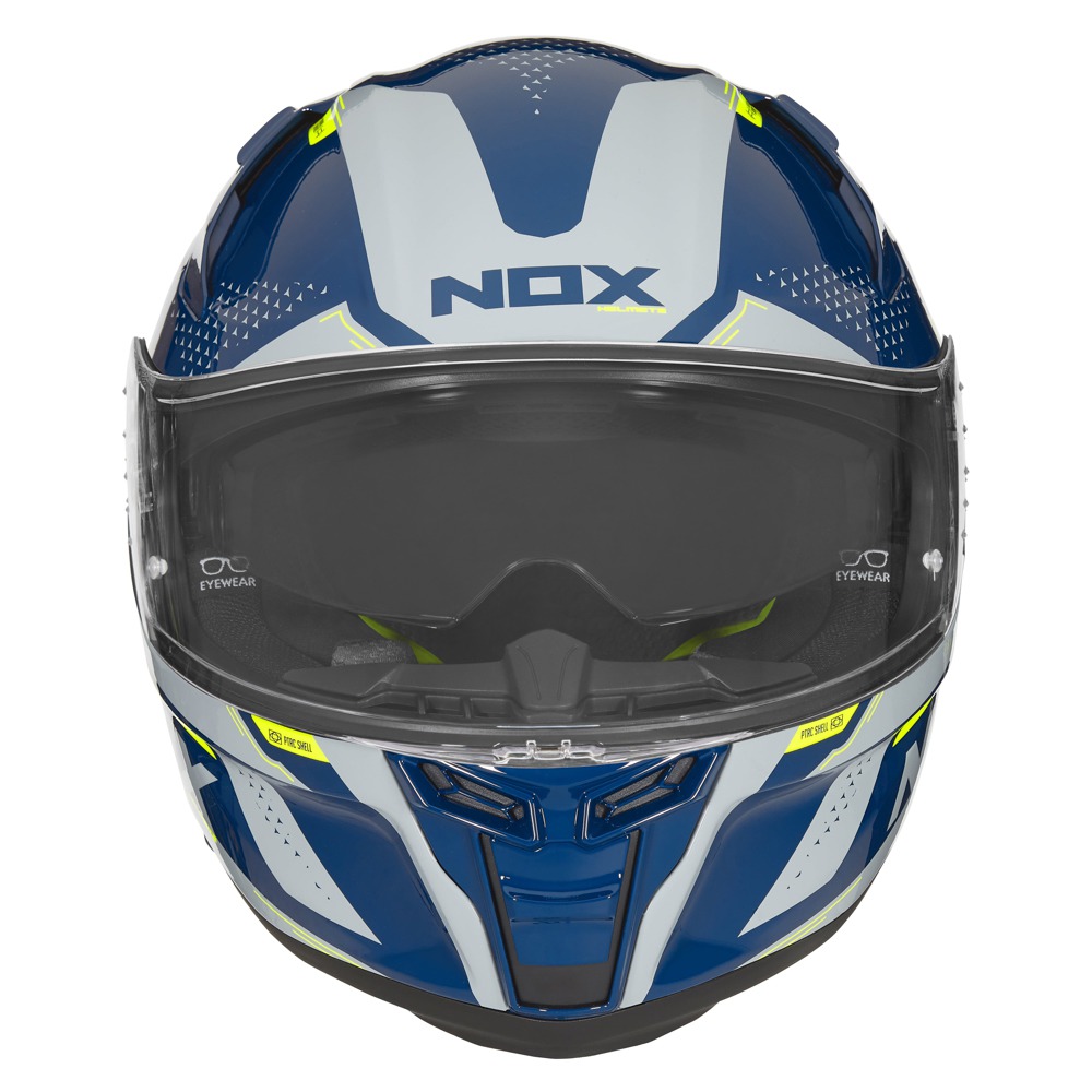 Přilba NOX N303-S NEO, (petrolejová modrá/stříbrná)