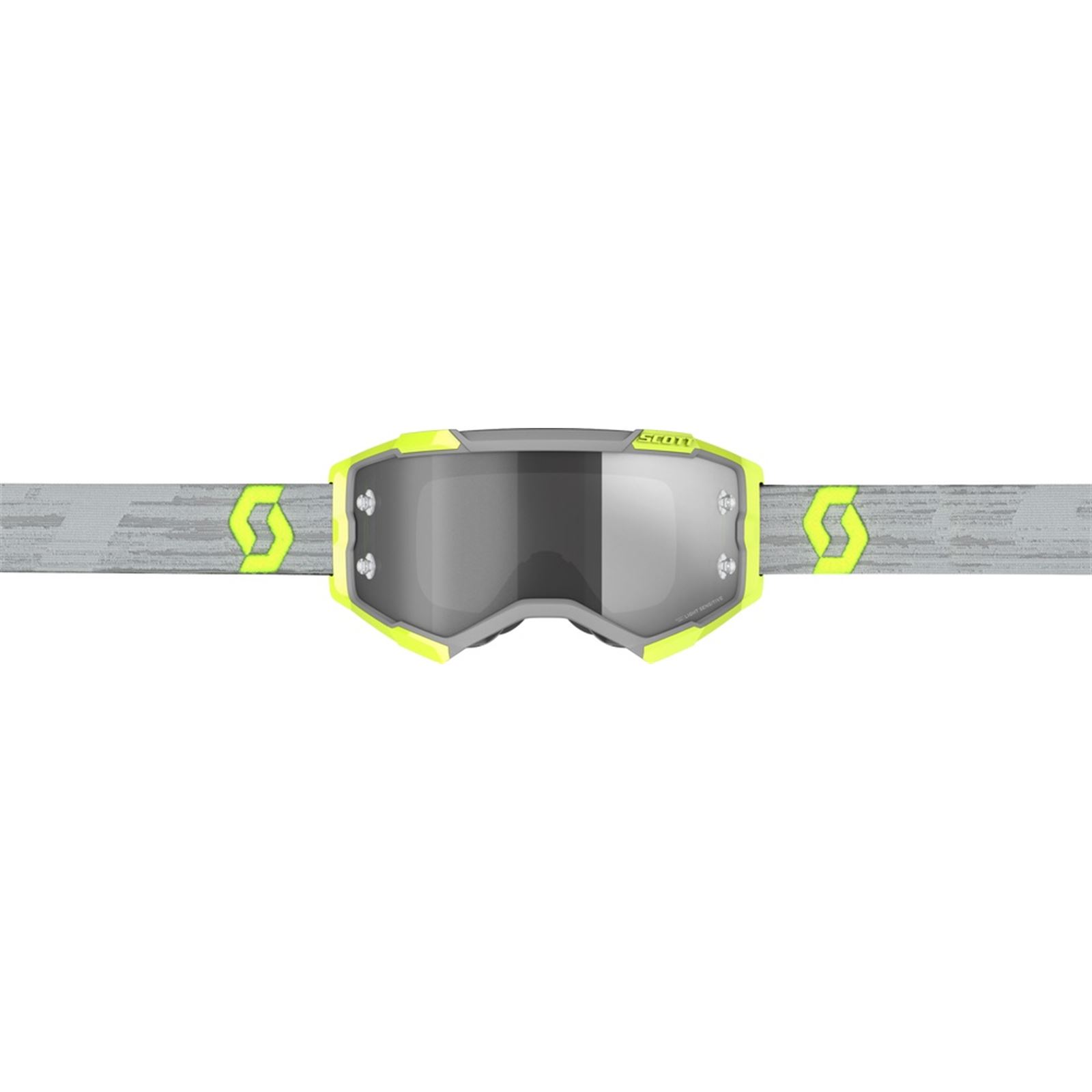 SCOTT Motokrosové brýle FURY CH grey yellow light sensitive grey works