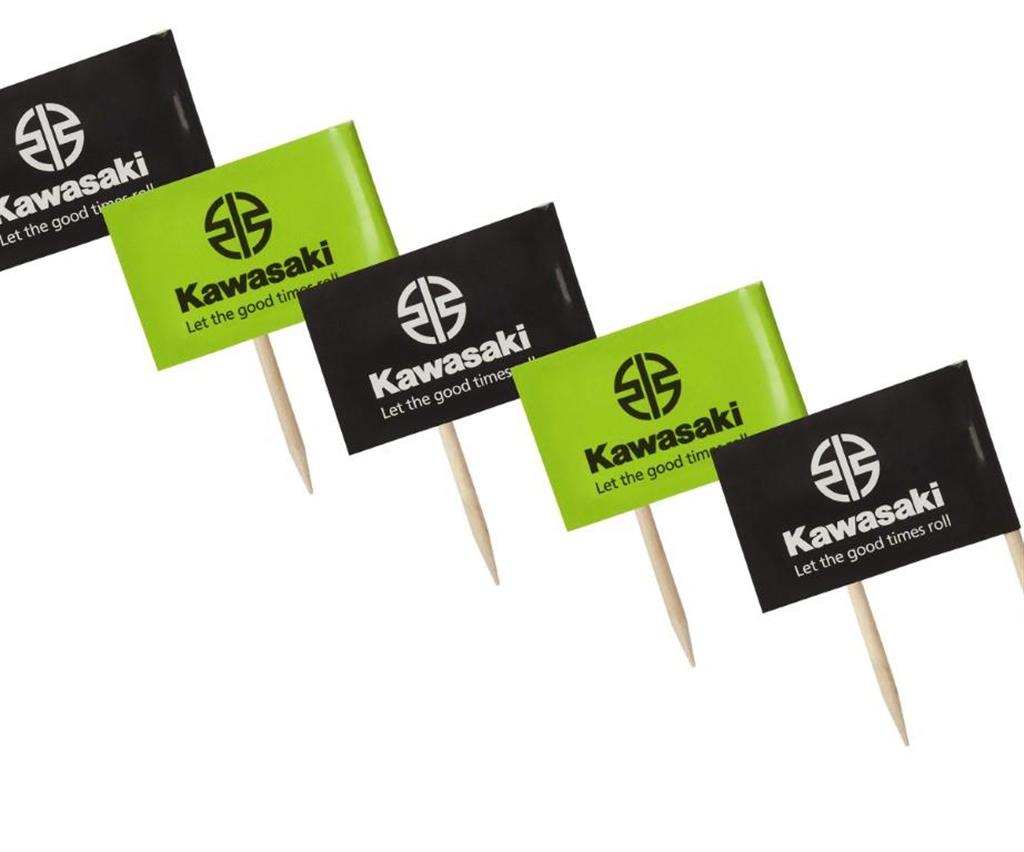 Koktejlové vlaječky Kawasaki
