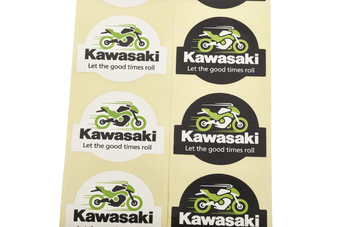 Samolepky Kawasaki na dárková balení