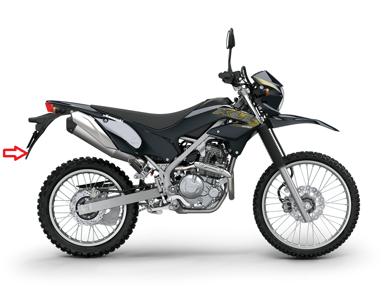 Blatník zadní na Kawasaki  KLX230R