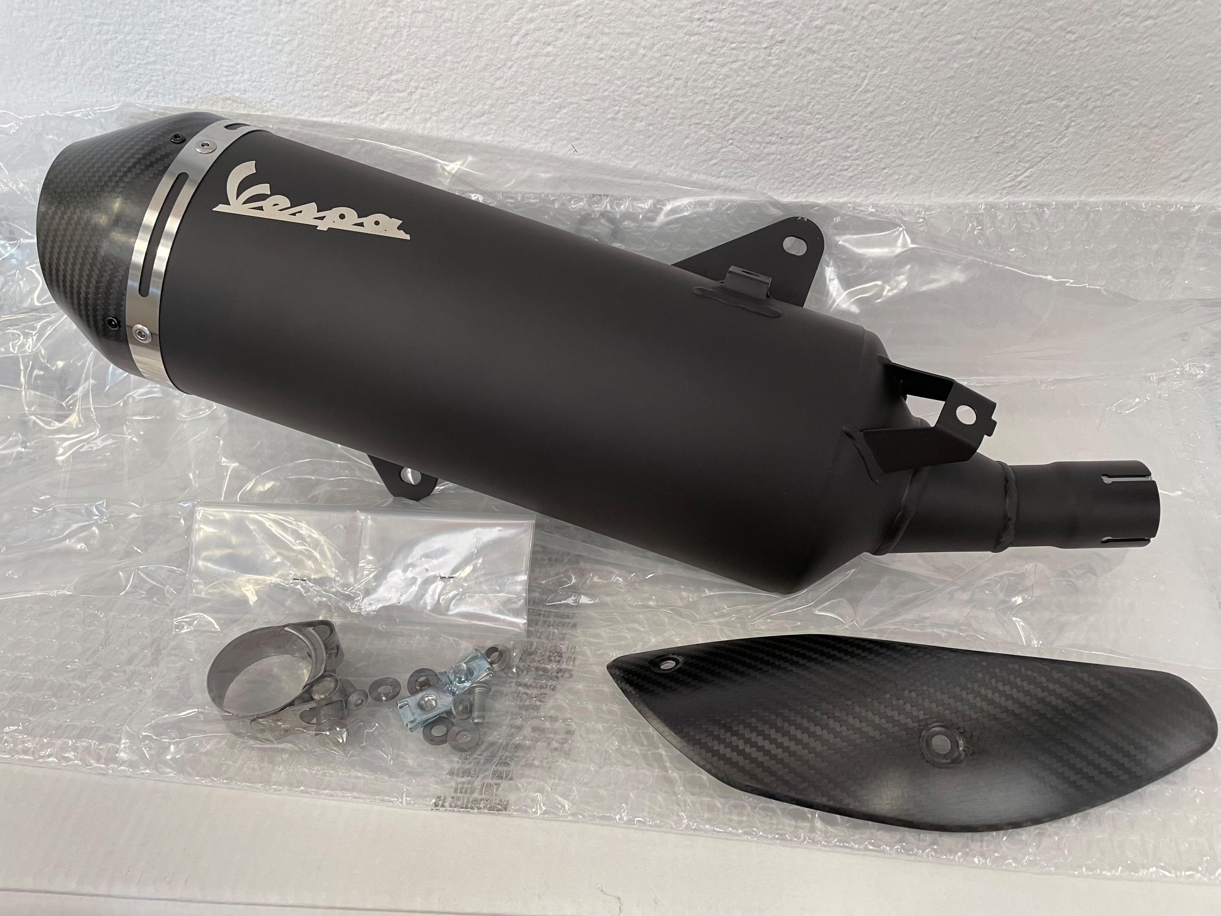 Výfuk Vespa černý/matný pro GTS 300 HPE E5