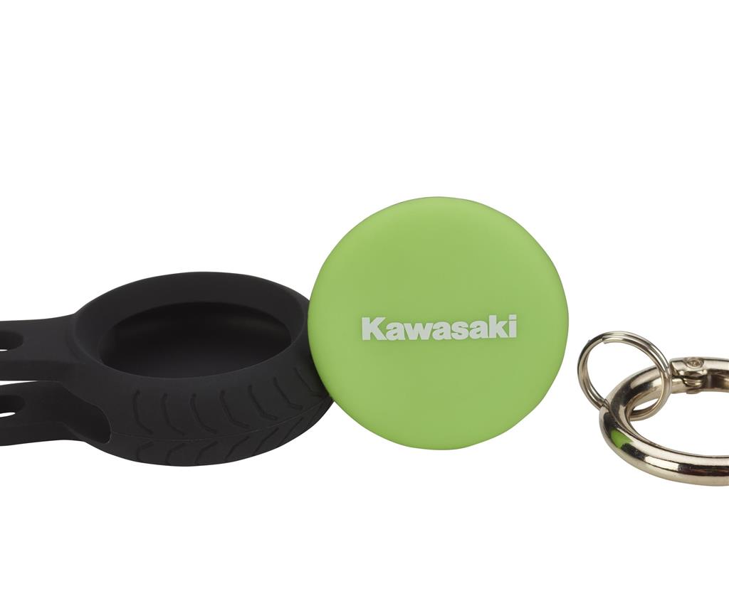Přívěsek Kawasaki s logem River Mark sodnímatelným vnitřním štítkem