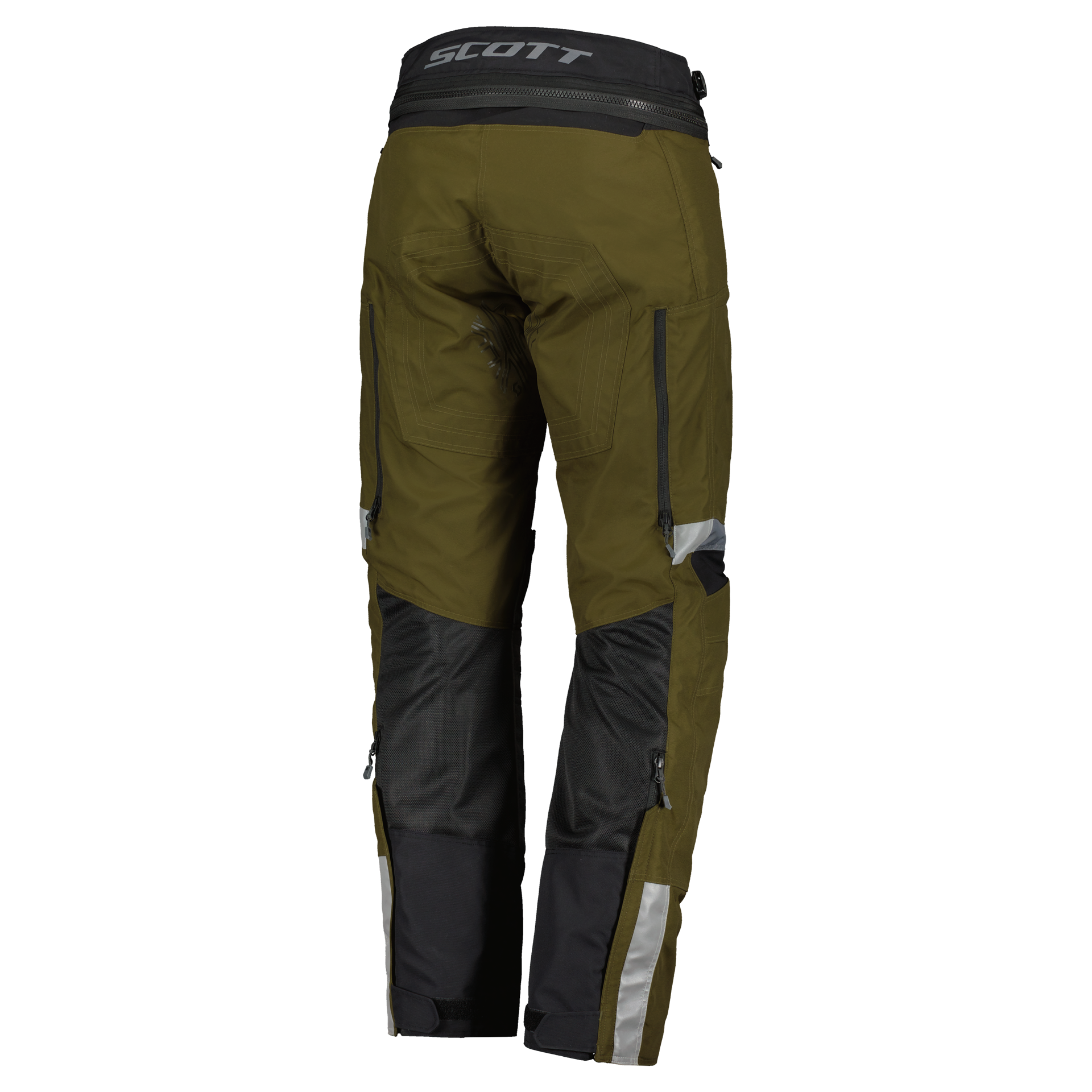 SCOTT Pánské textilní moto kalhoty DUALRAID DRYO earth brown black 