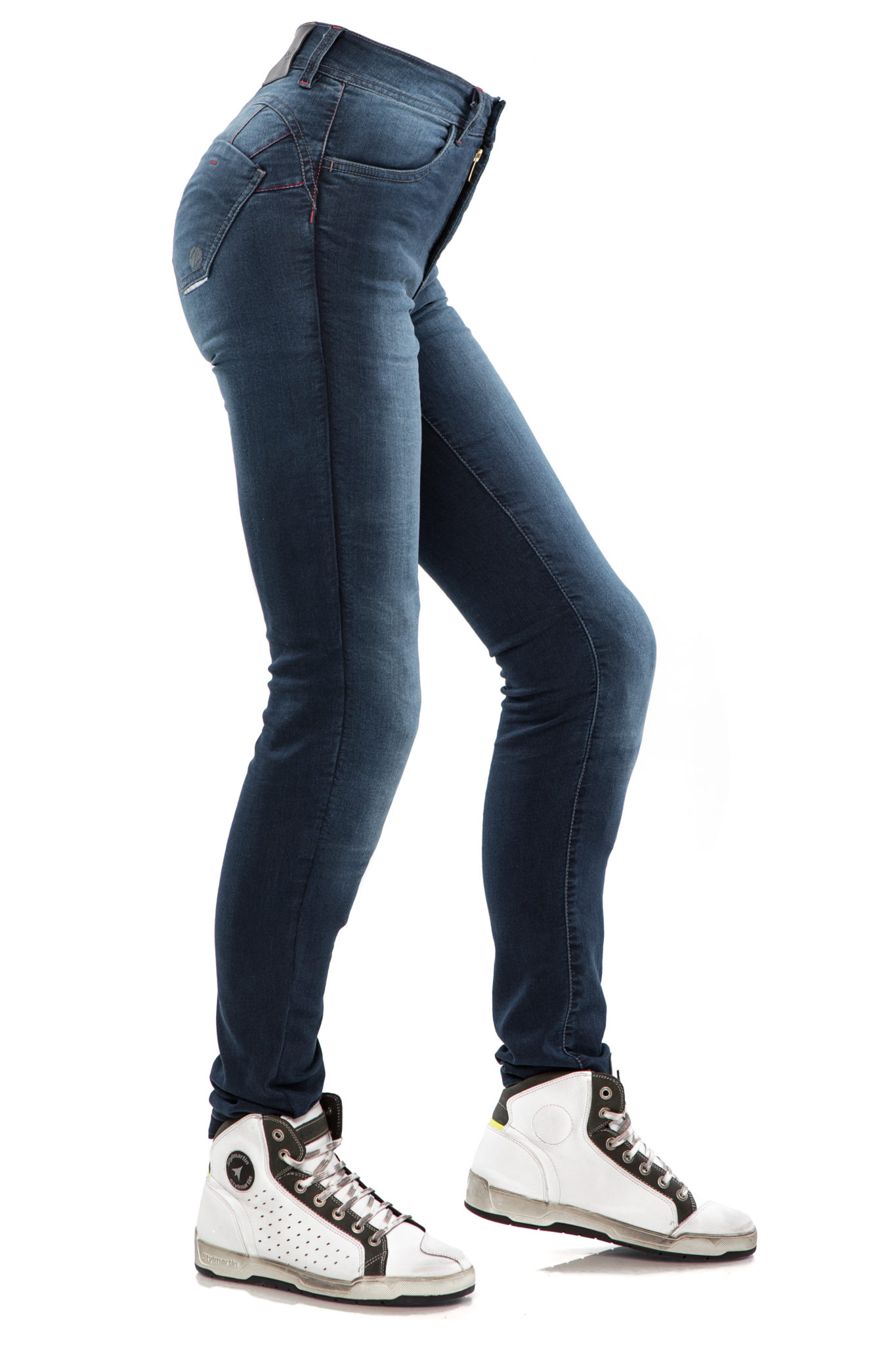 CITY NOMAD dámské kevlarové jeansy KIM modré