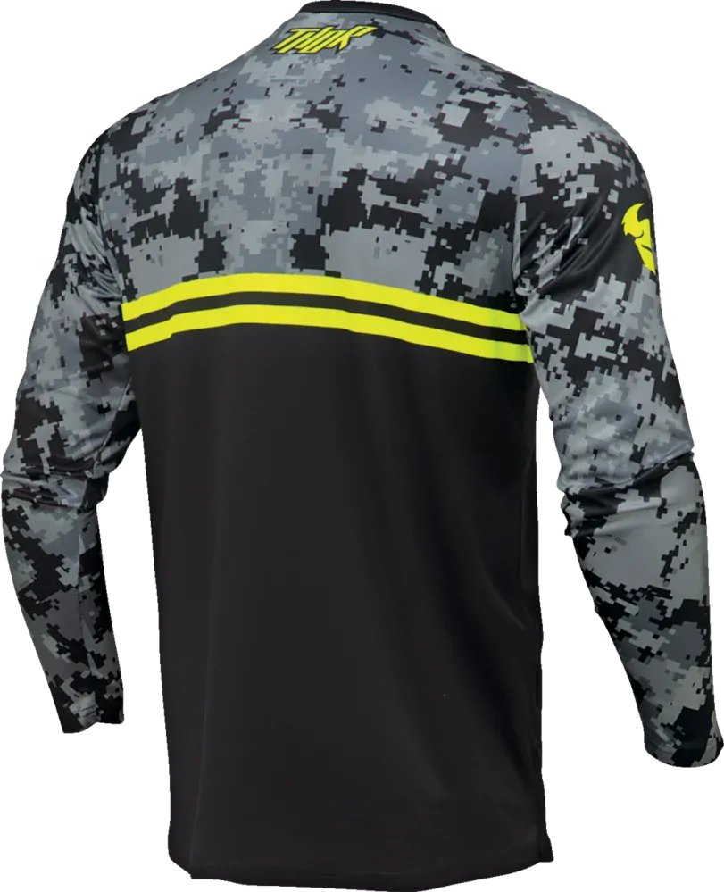 THOR dětský dres SECTOR DIGI CAMO černá/camo
