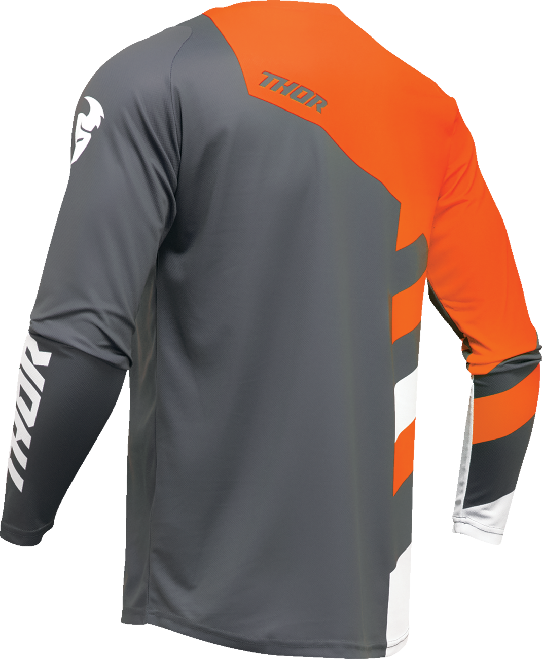THOR dres SECTOR CHECKER tm.šedá/oranžová