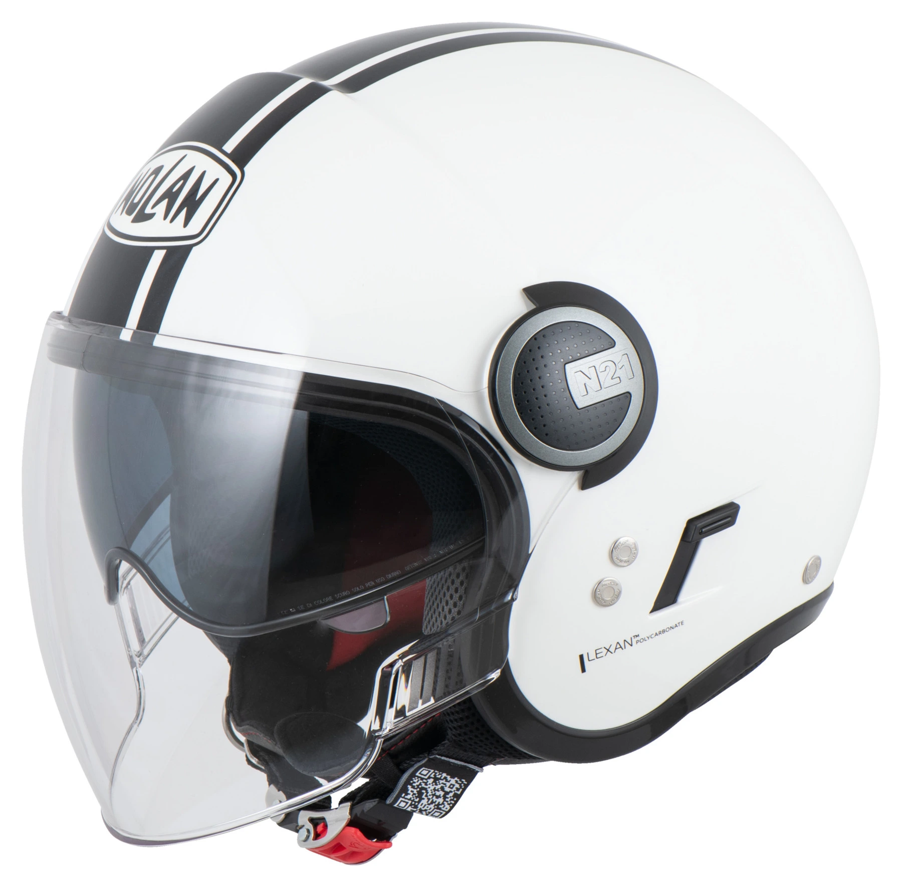 NOLAN Otevřená moto helma Nolan N21 Visor Flybridge Metal White 67