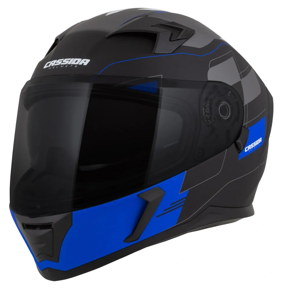 CASSIDA Integrální moto přilba 3.0 ROXOR modrá