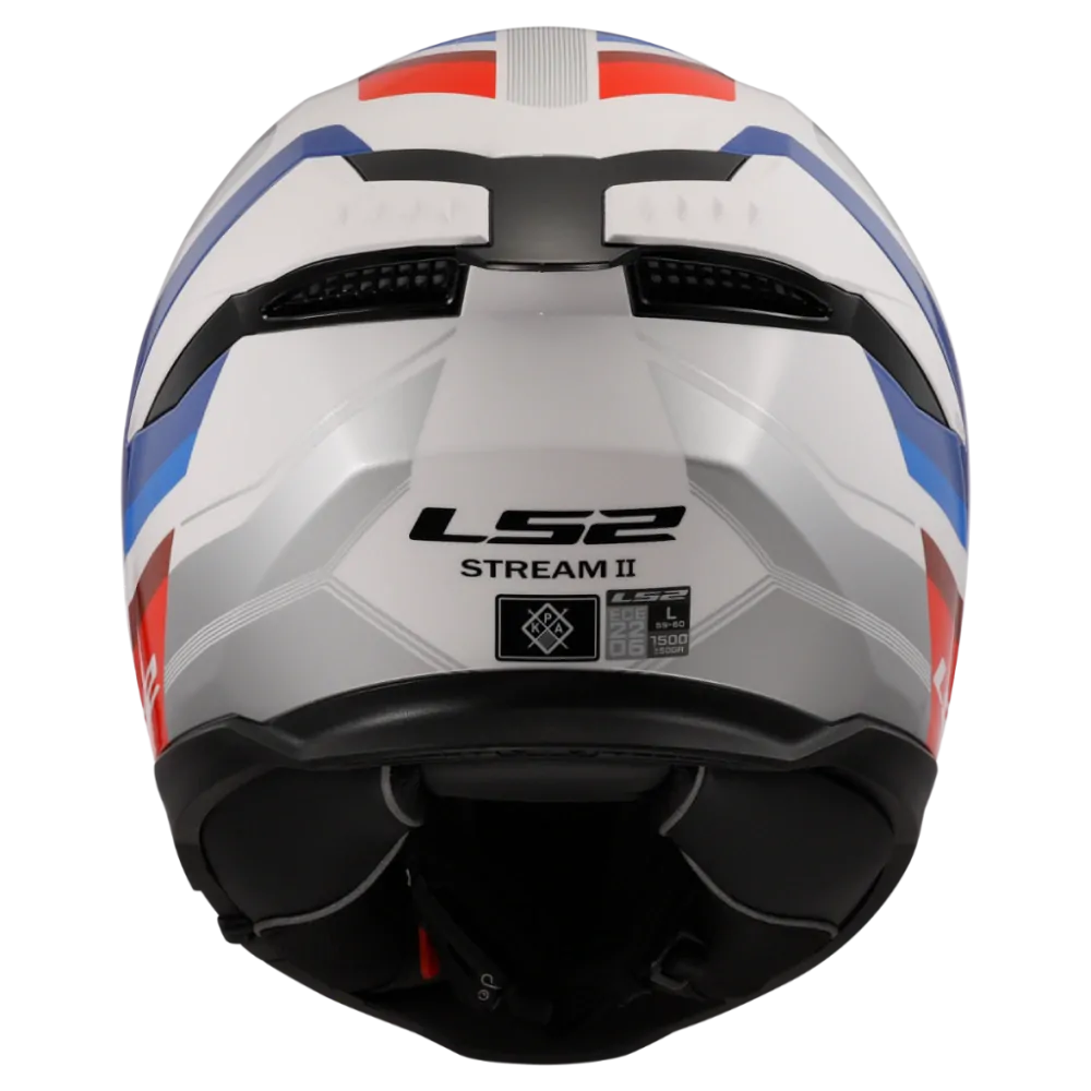  LS2 Integrální moto přilba FF808 STREAM II VINTAGE WHITE BLUE RED