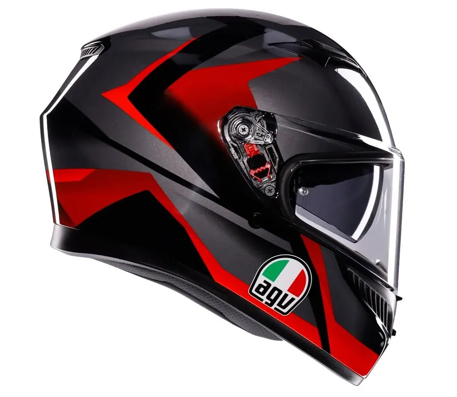 Přilba integrální AGV K3 MPLK STRIGA black/grey/red *