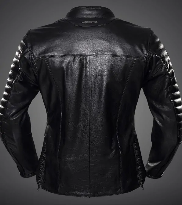 4SR Dámská kožená moto bunda B-Monster Lady černá