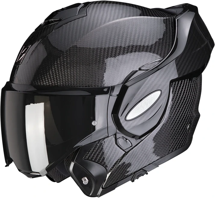 SCORPION Překlopná moto přilba EXO-TECH EVO CARBON černá